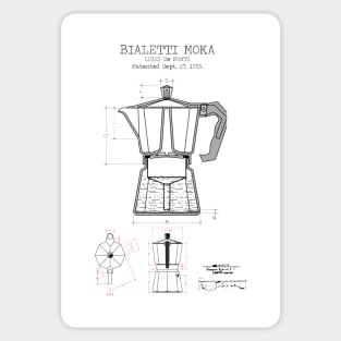 Moka pot patent Sticker